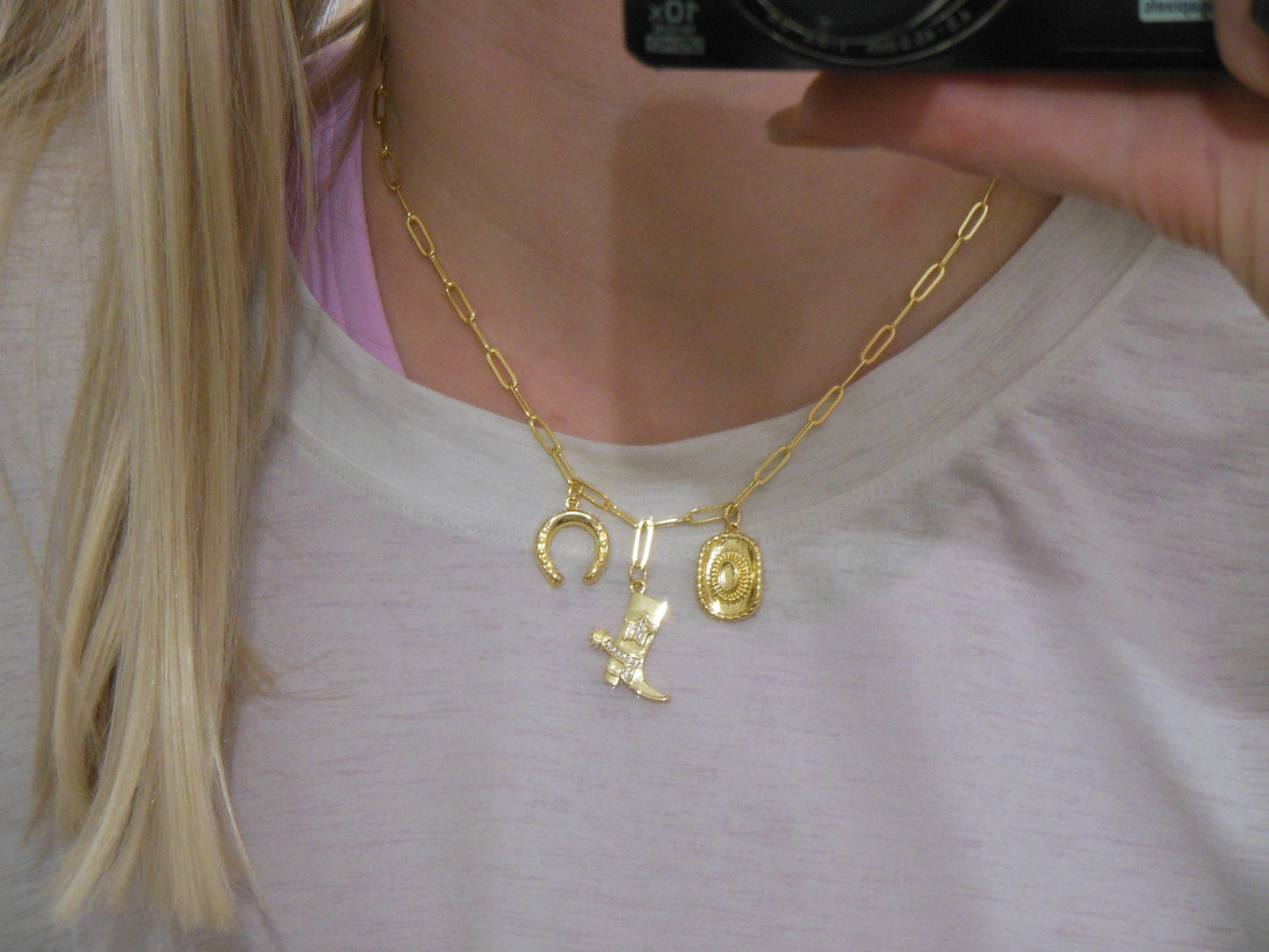 "Yeehaw" Ready-to-Wear Charm Necklace